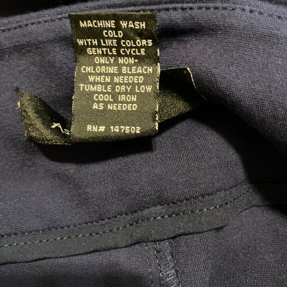 Ashley Stewart Navy Midi Pencil Skirt Size 16 - Picture 5 of 5